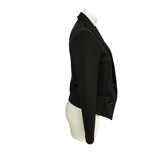Forever 21 Blazer Women Medium Black Work Office Jacket Capsule Minimalist Basic - Picture 6 of 14